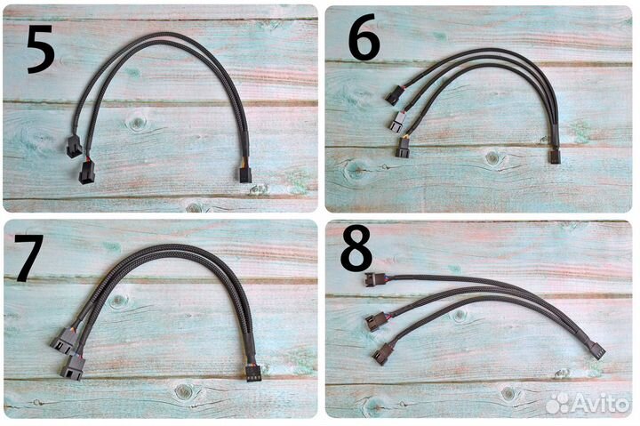 Переходник вентилятора 3pin, 4pin и т.д (26 видов)