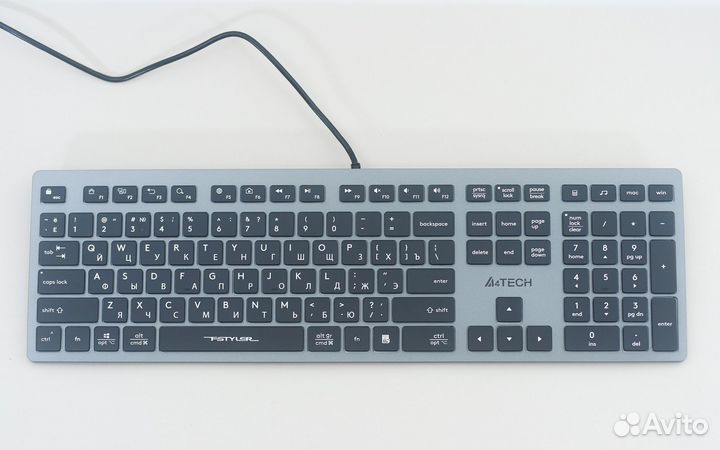 Клавиатура A4Tech FStyler FX60H с USB (2х) и подсв
