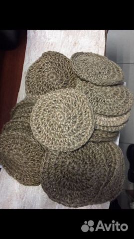 Джутовые мочалочки