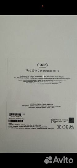 Планшет apple iPad 9