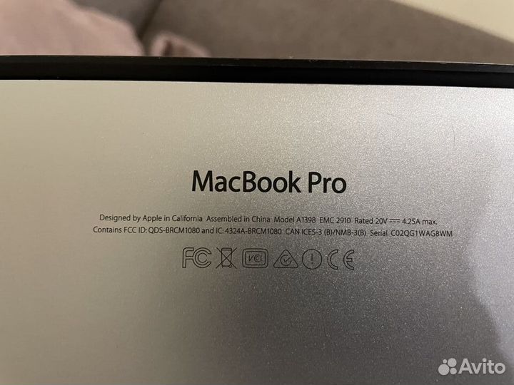 Apple MacBook Pro 15 Mid 2015 (A1398)