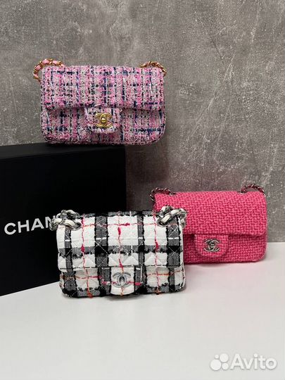 Мини сумка Chanel 2.55 твид
