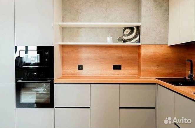 Угловая кухня с мдф фасадами