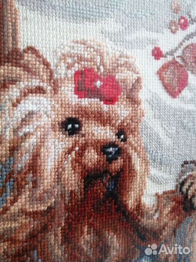 Картина, ручная работа, вышита крестиком