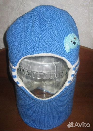 Новая шапка-шлем + краги Lassie