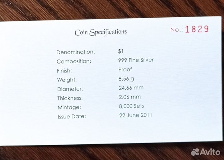 Монеты Сингапур Орхидеи Серебро