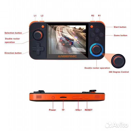 Игровая консоль anbernic RG350, 32 гб 2500 игр