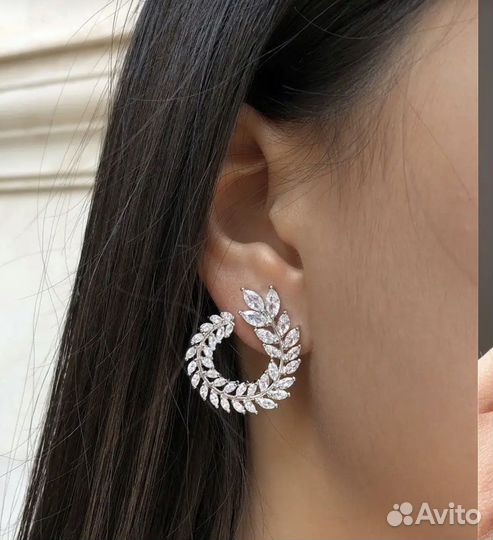 Серьги веточки