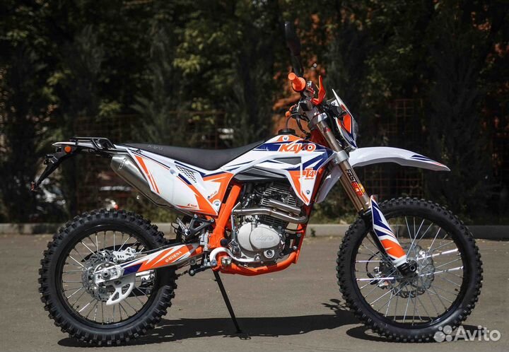 Мотоцикл кроссовый kayo T4 250 enduro оранжевый