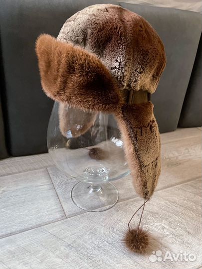 Шапка ушанка норковая