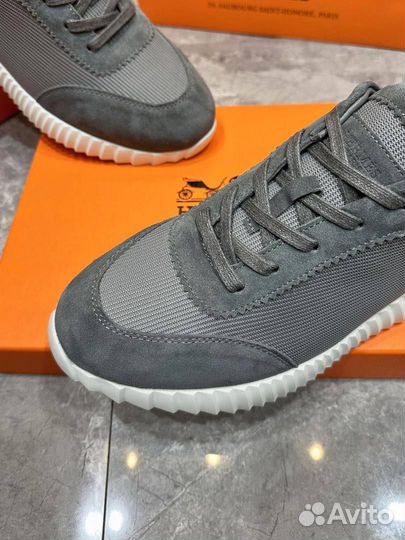 Кроссовки мужские текстиль замша Hermes H 39-45