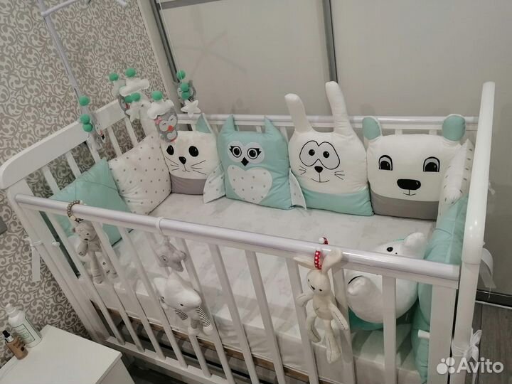 Бортики в детскую кроватку