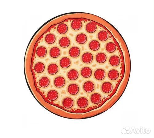 Полотенце покрывало пляжное пицца