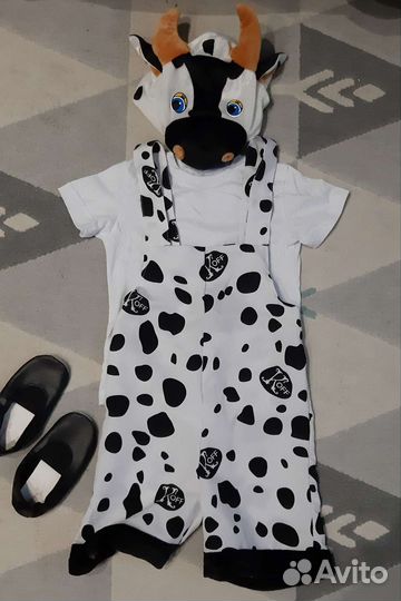 Новогодний костюм на мальчика Бычок 104-116