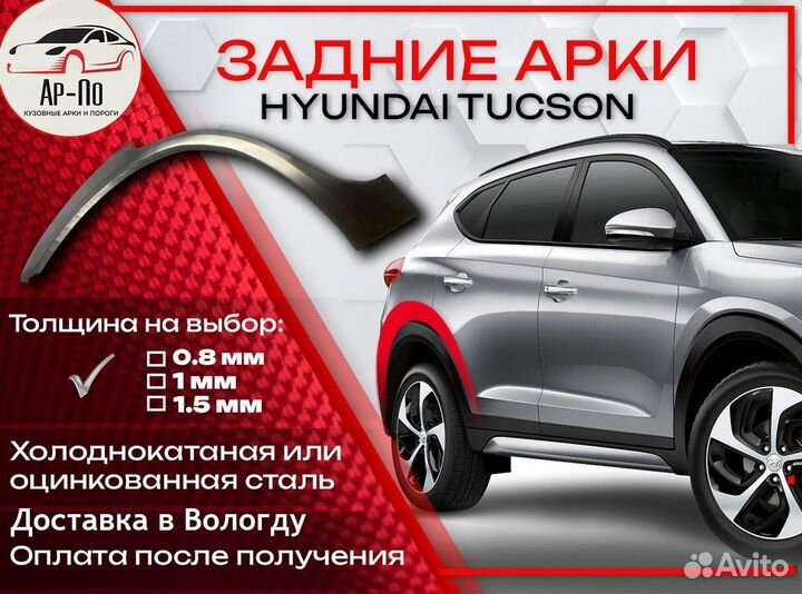 Ремонтные арки на Hyundai Tucson