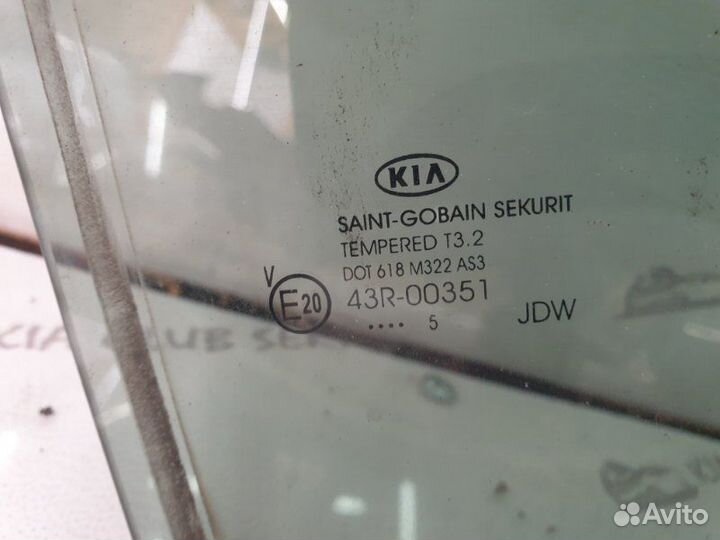 Стекло двери заднее правое Kia Ceed JD 2015