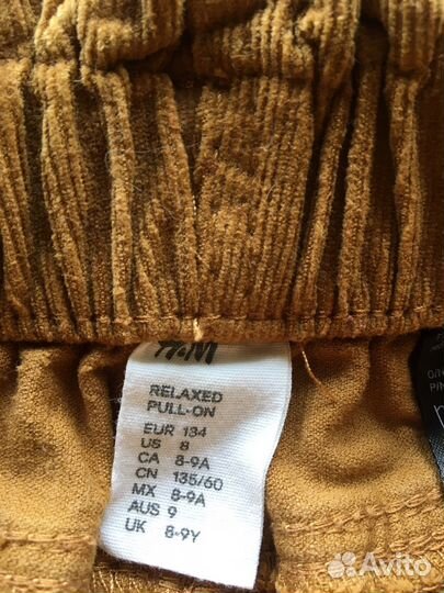 Штаны вельвет H&M