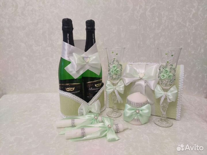 Свадебные бокалы новые