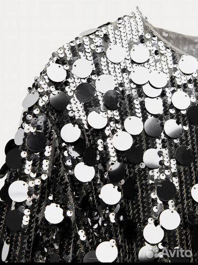 Платье с пайетками Zara