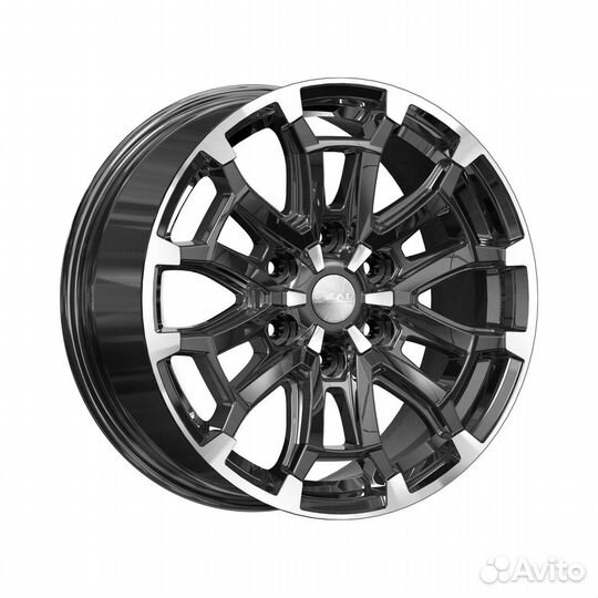 Литые диски 8x18 6x139.7 100.1 ET36 скад Авилис алмаз