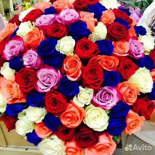 Цветы розы букет