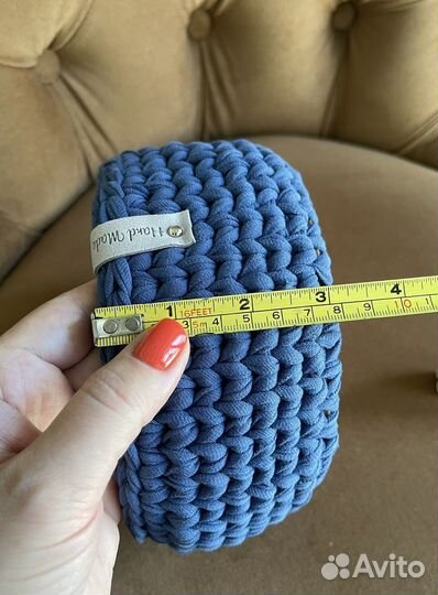 Вязаная корзинка