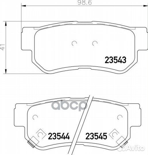 Колодки тормозные дисковые зад NP6014 nisshinbo