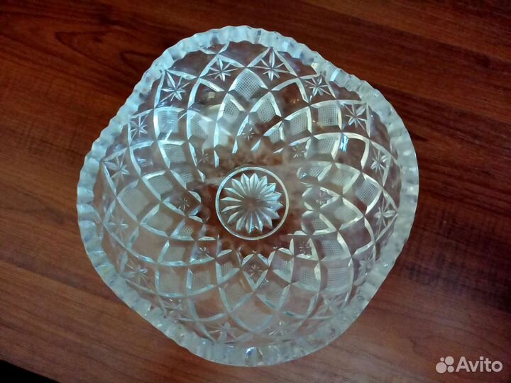 Ваза для фруктов хрусталь
