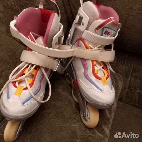 Роликовые коньки детские раздвижные,размер 31-36