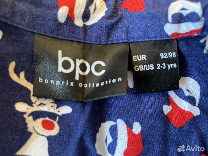 Рубашка новогодняя bonprix