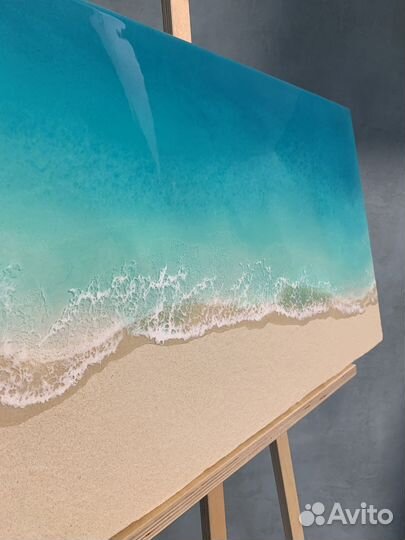 Картина Море из эпоксидной смолы
