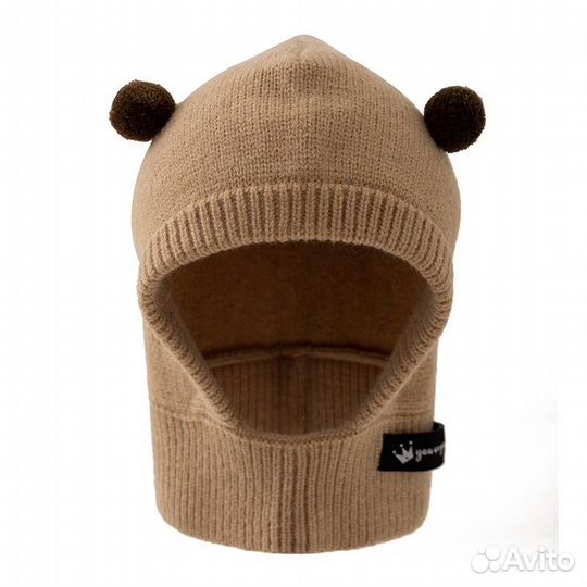 Шапка балаклава зимняя детская с ушками