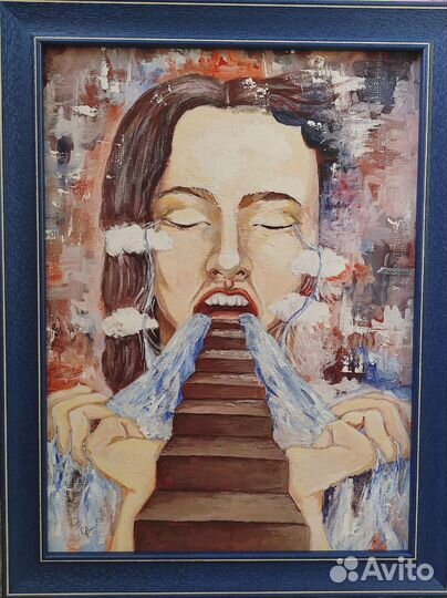 Картина акрил сюрреализм 