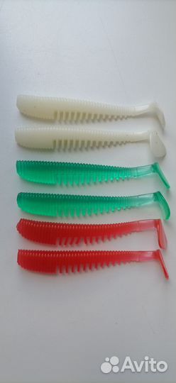 Силиконовые приманки упаковка 6 шт