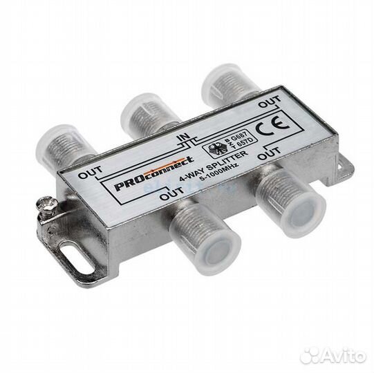 Делитель твх4 под F-разъем, 5-1000мгц