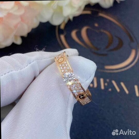 Cartier Love Solitaire Розовое золото