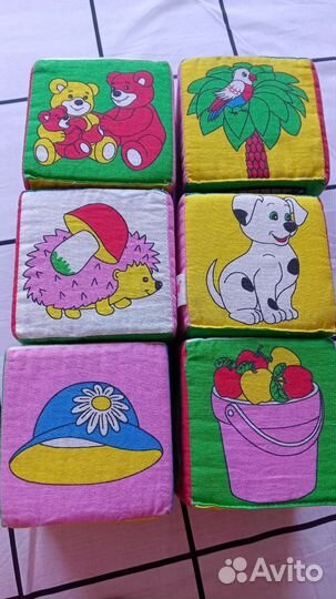 Кубики Мякиши большие 6 штук