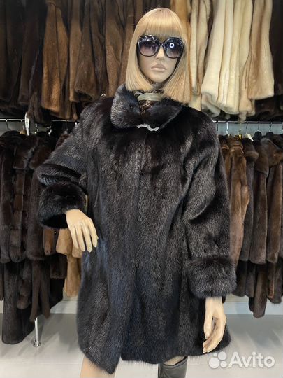 Galina fur. Стильный полушубок 60-62 р