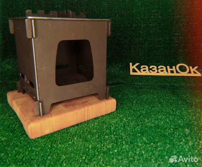 Мини-печь щепочница разборная; Подвес для кочерги