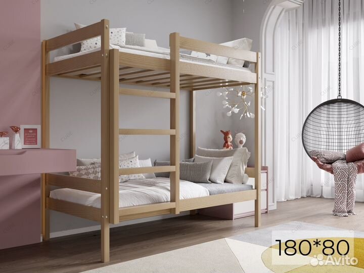 Кровать двухъярусная IKEA 180 80