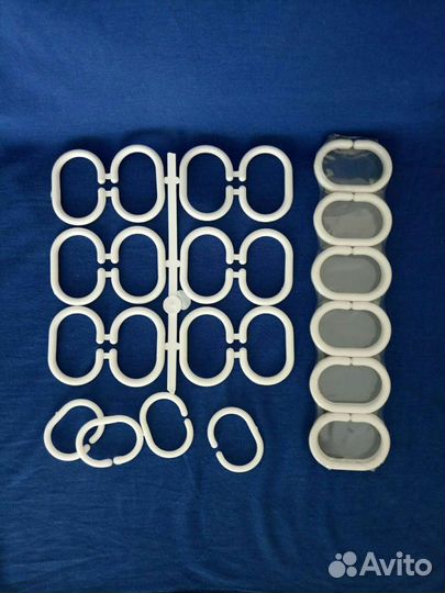 Кольца для шторки в ванную