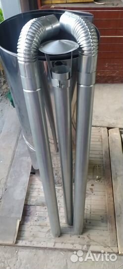 Трубы дымохода для печки в палатку