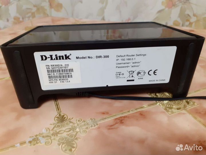 Wi-Fi роутер D-link DIR-300/A/D1A