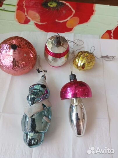 Елочные игрушки времён СССР