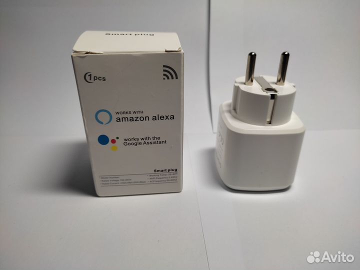 WiFi 20А умная розетка с ассистентом