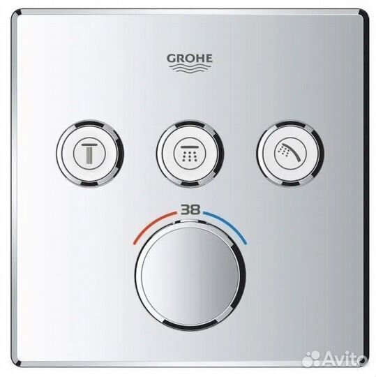 Верхний душ Grohe Rainshower SmartActive Cube 34706000, хром