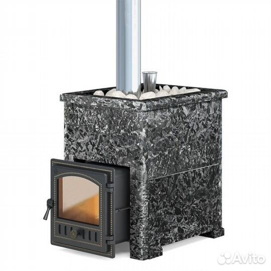 Банная печь Эверест 24 Легкий пар 280 в облицовке