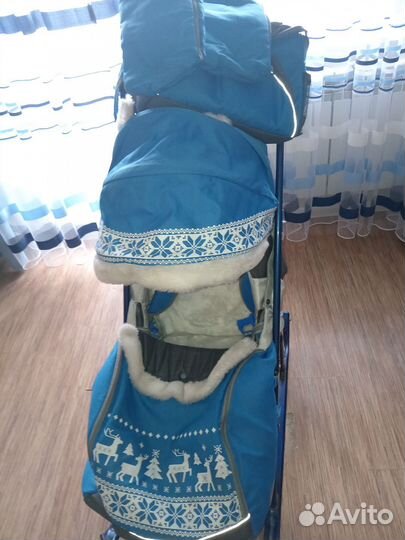 Детские санки коляска nika