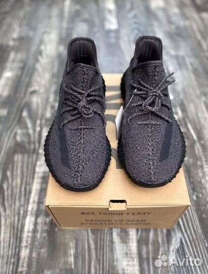 Adidas Yeezy Boost 350 Черные рефлектив