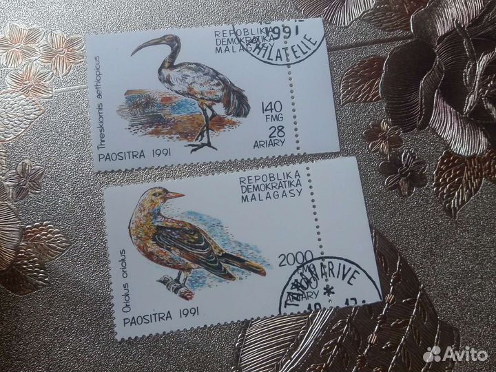 Почтовые марки серии Дикие птицы